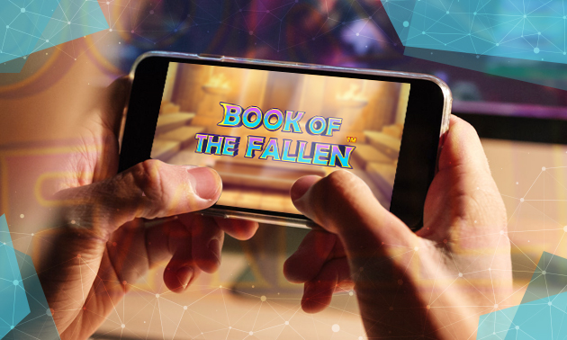 Book of the Fallen slot prikazan na pametnom telefonu