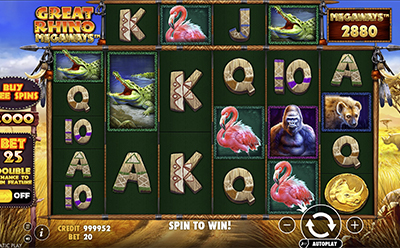 Great Rhino Megaways mobilni slot