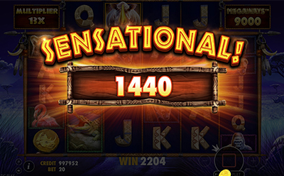 Bonus igra Great Rhino Megaways slota