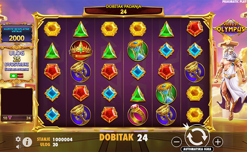 besplatno igraj Gates of Olympus online